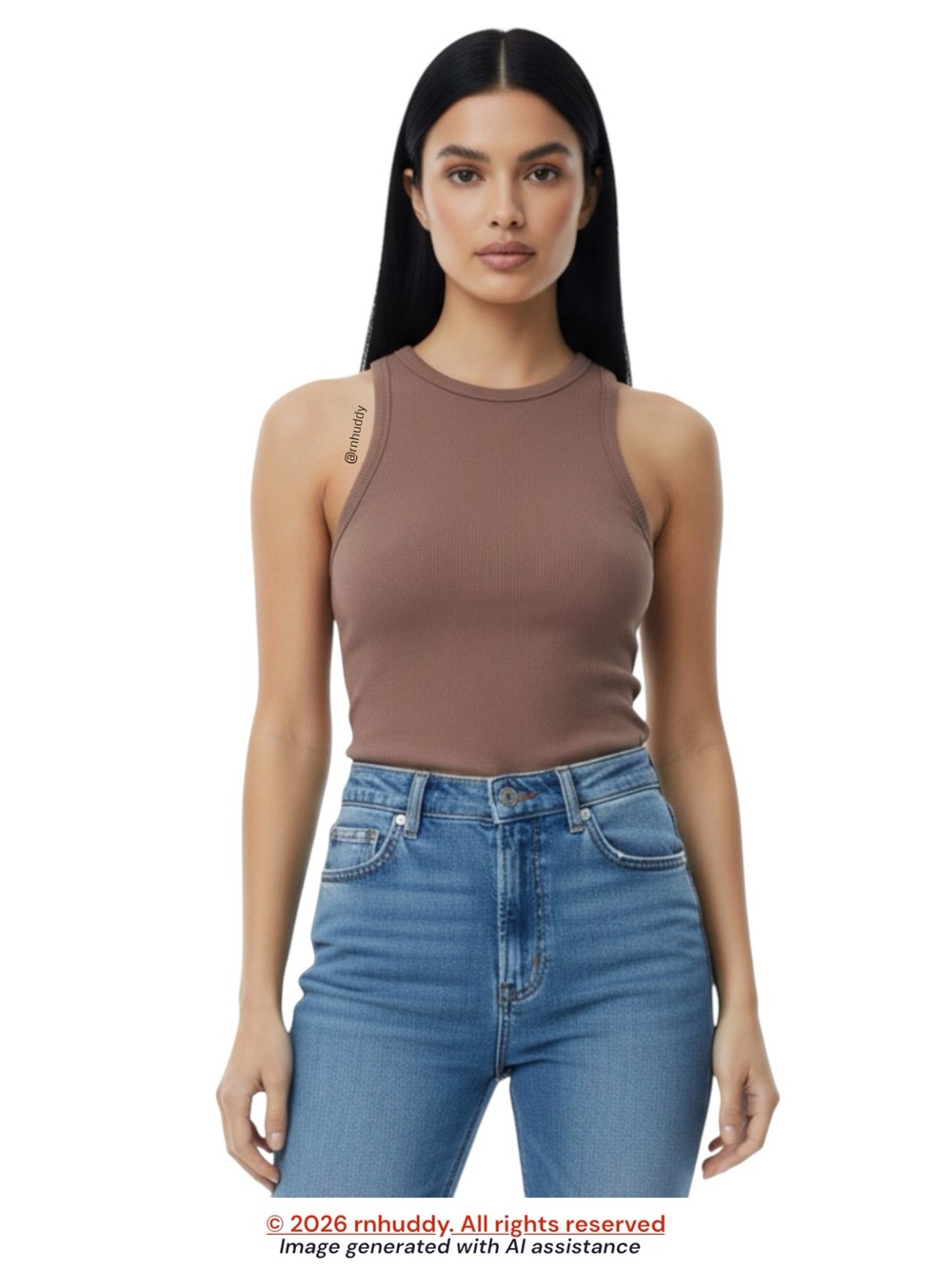 Everlane S luxe rib racerback stretch supima cotton tank